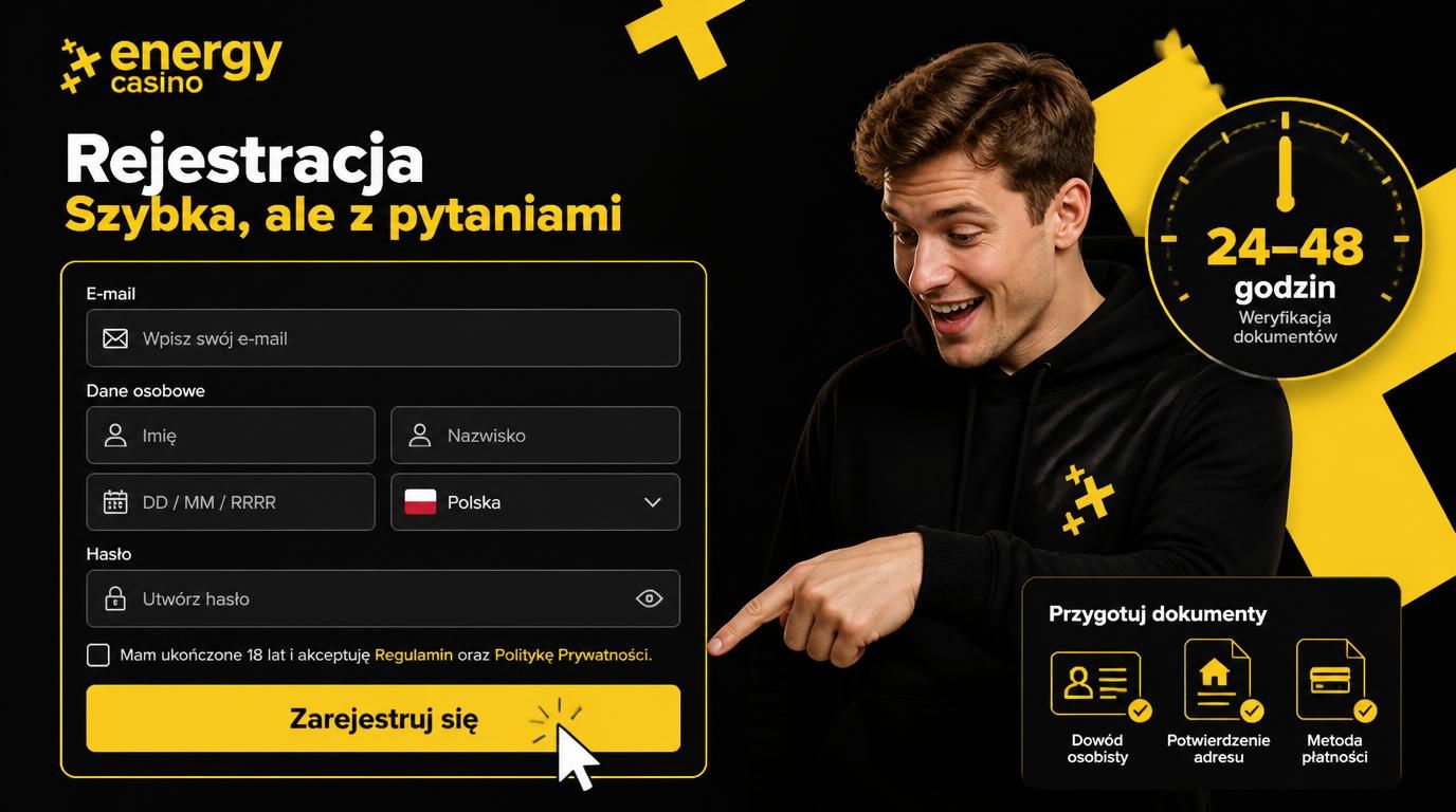  Formularz rejestracji z zegarem i dokumentami